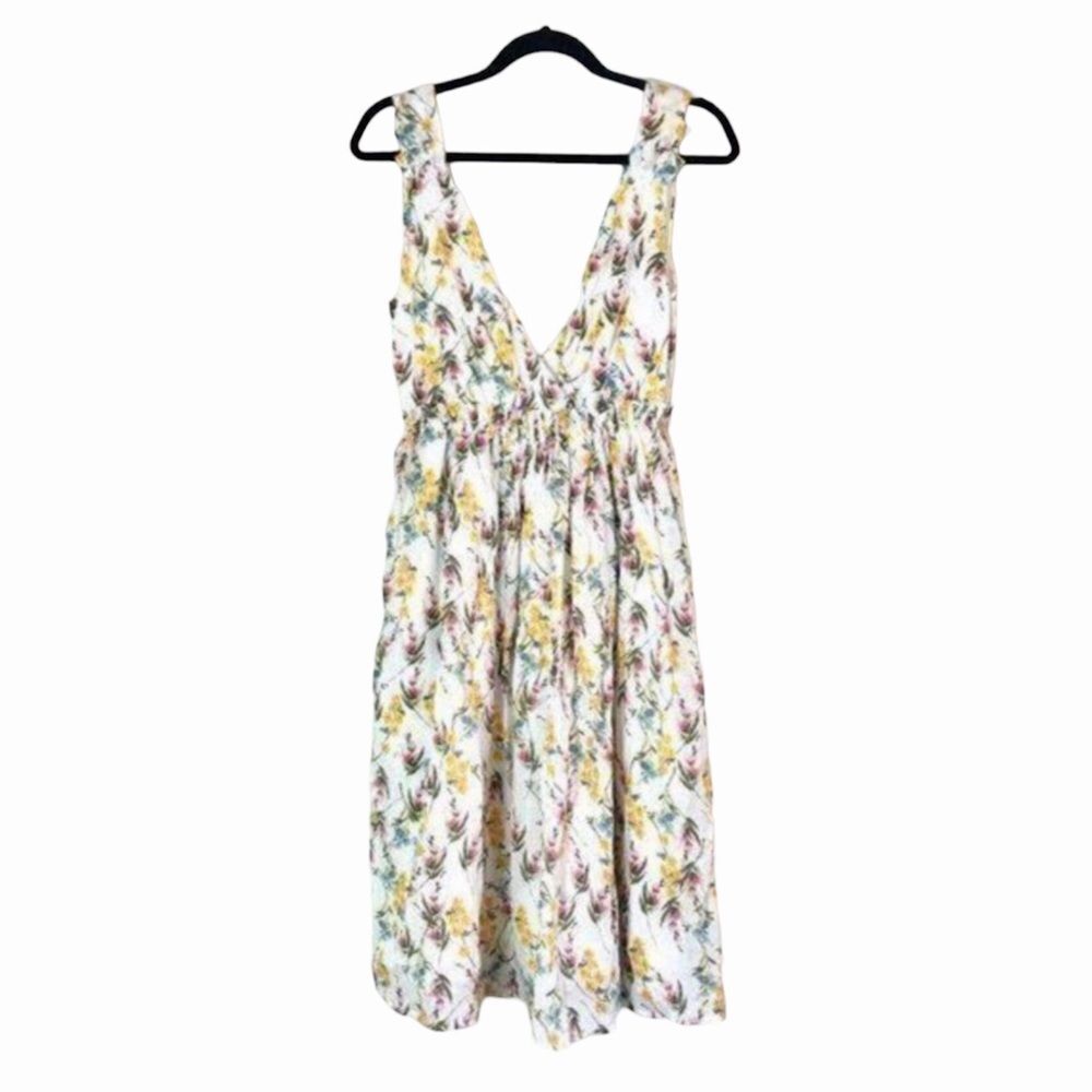 Line + Dot Fleur Surplice Dress
